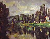 Paul Cezanne Wall Art - The Banks of the Marne